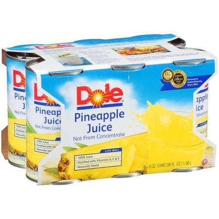 Dole Pineapple Juice 6oz can