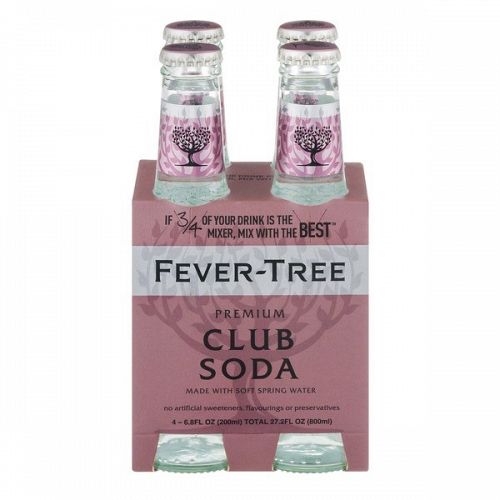 Fever Tree Club Soda 6.8oz 4pk
