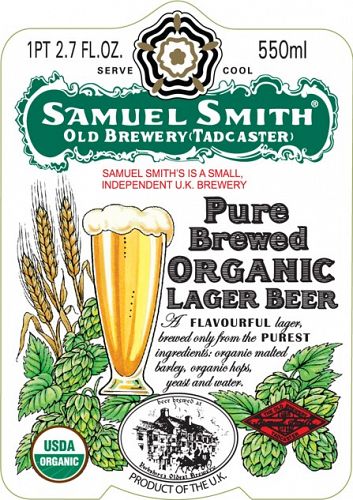Samuel Smith Organic Lager 12oz 6/4PACK
