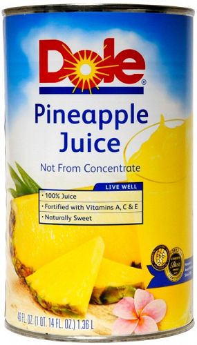 Dole Pineapple Juice 46oz can